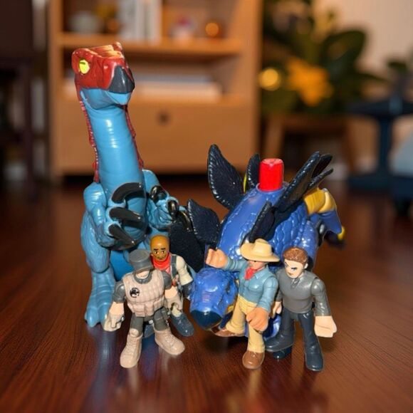 Imaginext Jurassic World Dinosaur Lab Truck Owen Grady Dr. Grant Figures - Picture 7 of 10